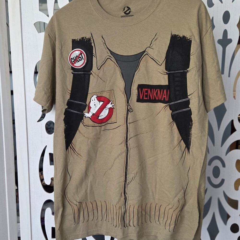 Ghostbusters Venkman Costume T Shirt XS Mad Engine Proton Pack Cosplay NWOT